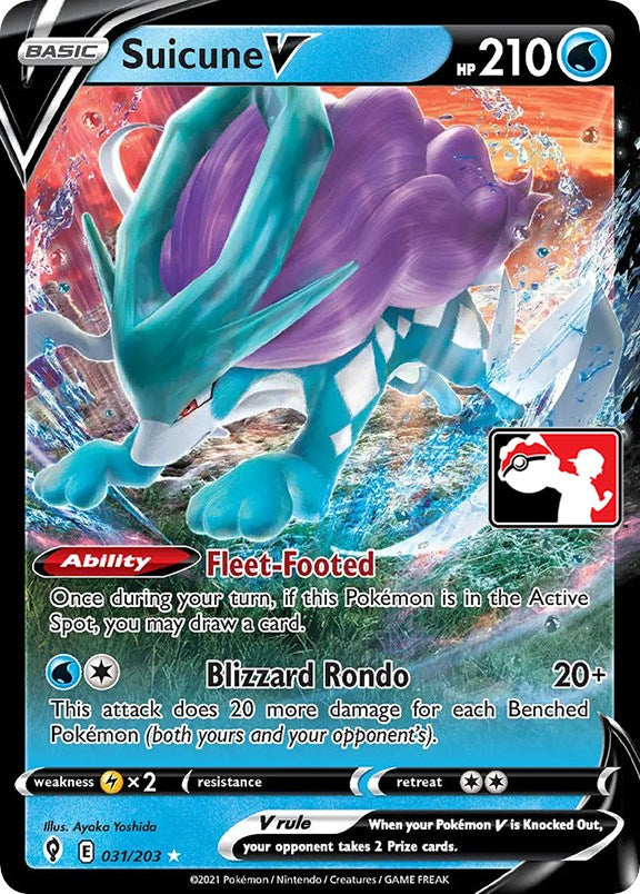 Suicune V (031/203) [Prize Pack Series One] | All Aboard Games