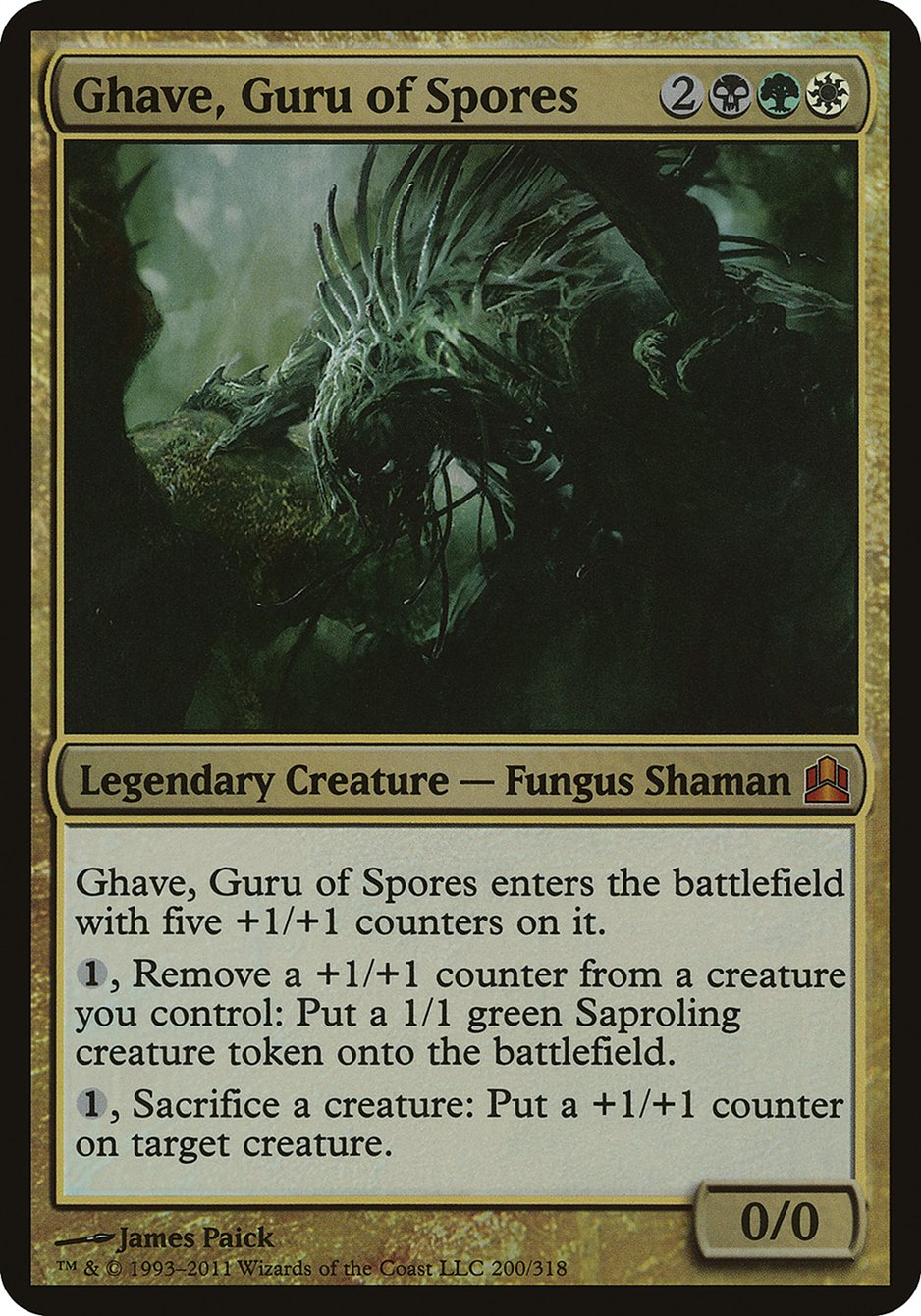 Ghave, Guru of Spores (Oversized) [Commander 2011 Oversized] | All Aboard Games