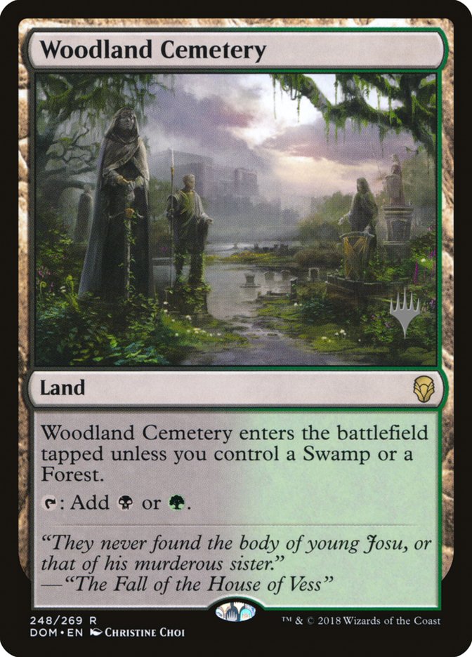 Woodland Cemetery (Promo Pack) [Dominaria Promos] | All Aboard Games