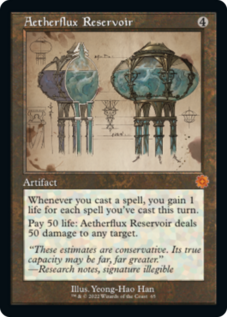 Aetherflux Reservoir (Retro Schematic) [The Brothers' War Retro Artifacts] | All Aboard Games