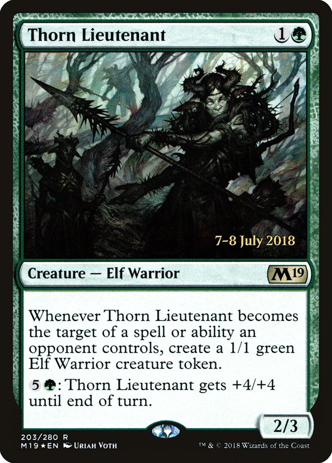 Thorn Lieutenant  [Core Set 2019 Prerelease Promos] | All Aboard Games