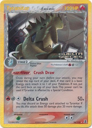 Tyranitar (16/113) (Delta Species) (Stamped) [EX: Delta Species] | All Aboard Games