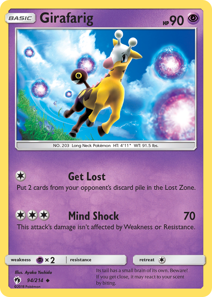 Girafarig (94/214) [Sun & Moon: Lost Thunder] | All Aboard Games