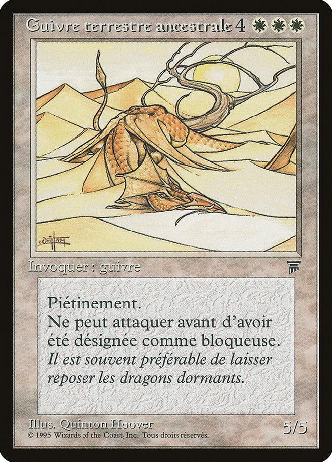 Elder Land Wurm (French) - "Guivre terrestre ancestorale" [Renaissance] | All Aboard Games