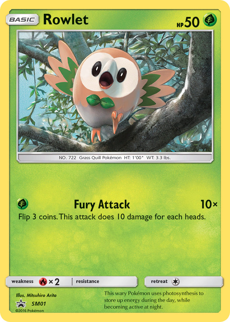 Rowlet (SM01) [Sun & Moon: Black Star Promos] | All Aboard Games