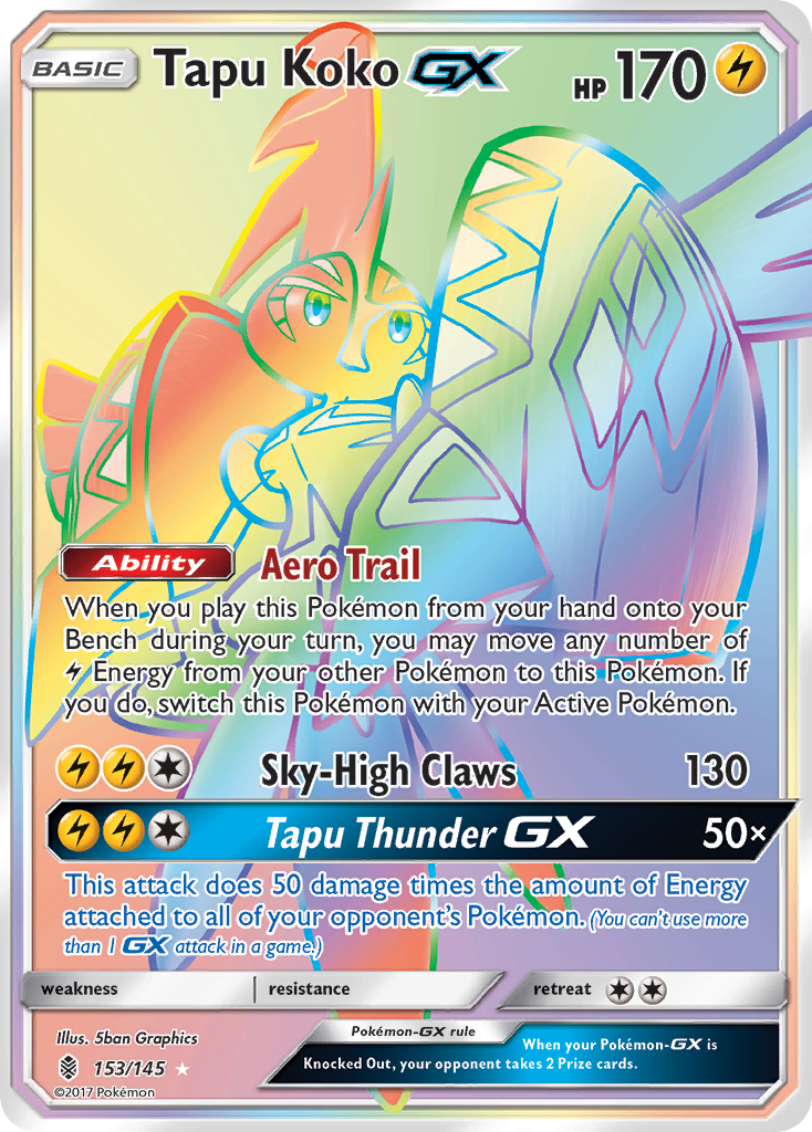 Tapu Koko GX (153/145) [Sun & Moon: Guardians Rising] | All Aboard Games