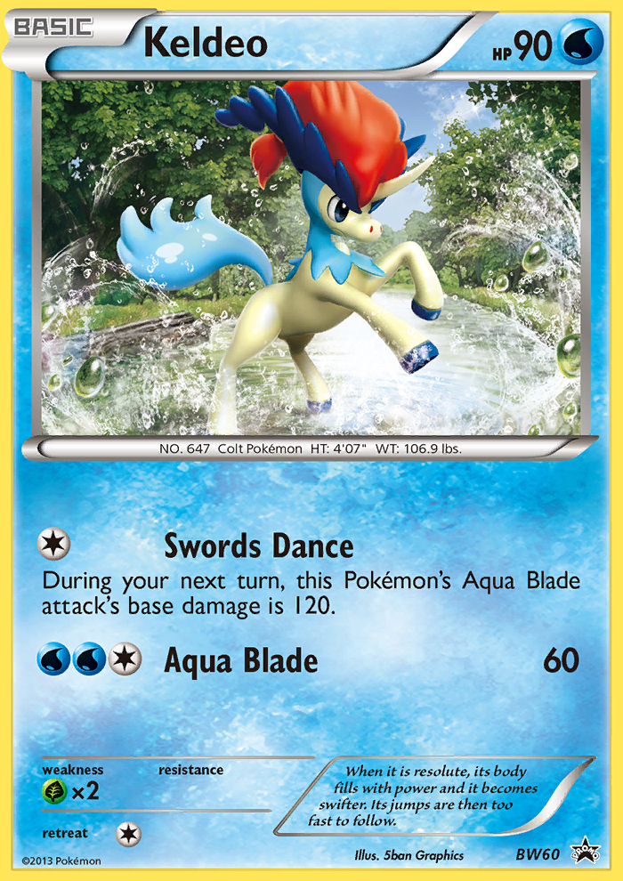 Keldeo (BW60) [Black & White: Black Star Promos] | All Aboard Games