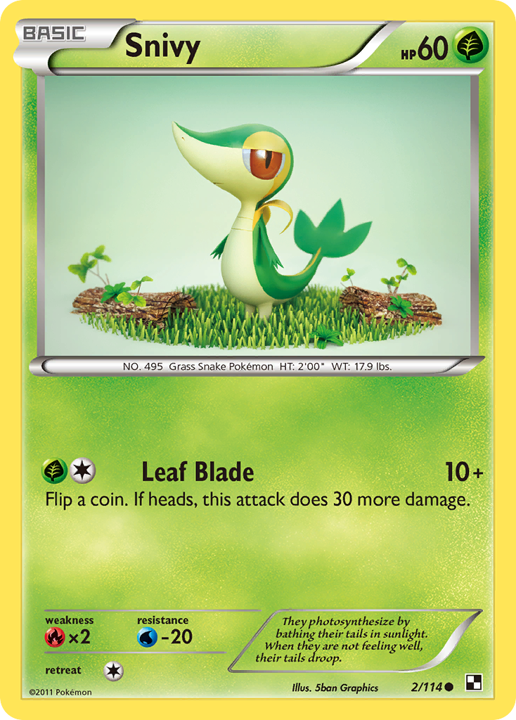 Snivy (2/114) [Black & White: Base Set] | All Aboard Games