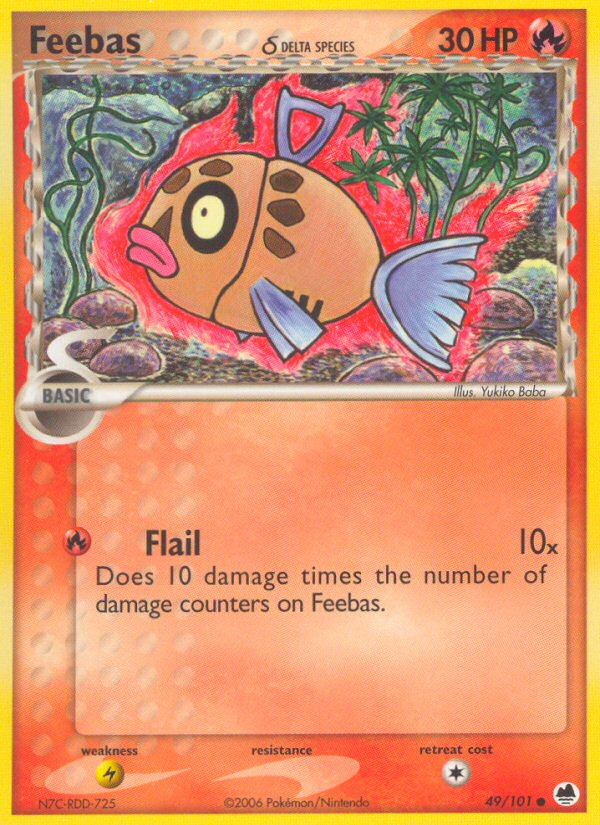 Feebas (49/101) (Delta Species) [EX: Dragon Frontiers] | All Aboard Games