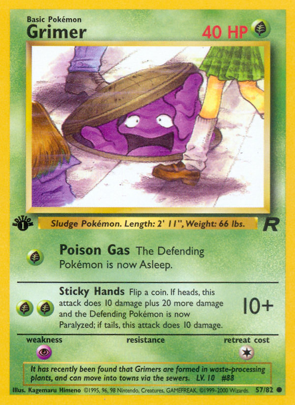 Grimer (57/82) [Team Rocket 1st Edition] | All Aboard Games