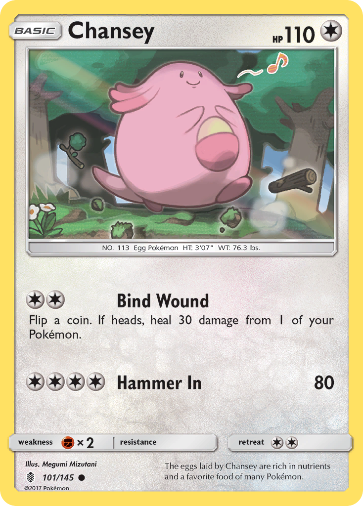 Chansey (101/145) [Sun & Moon: Guardians Rising] | All Aboard Games