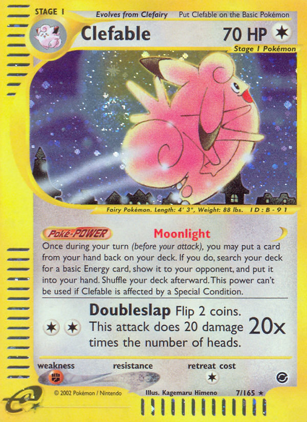 Clefable (7/165) [Expedition: Base Set] | All Aboard Games