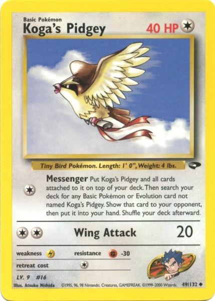 Koga's Pidgey (49/132) [Gym Challenge Unlimited] | All Aboard Games