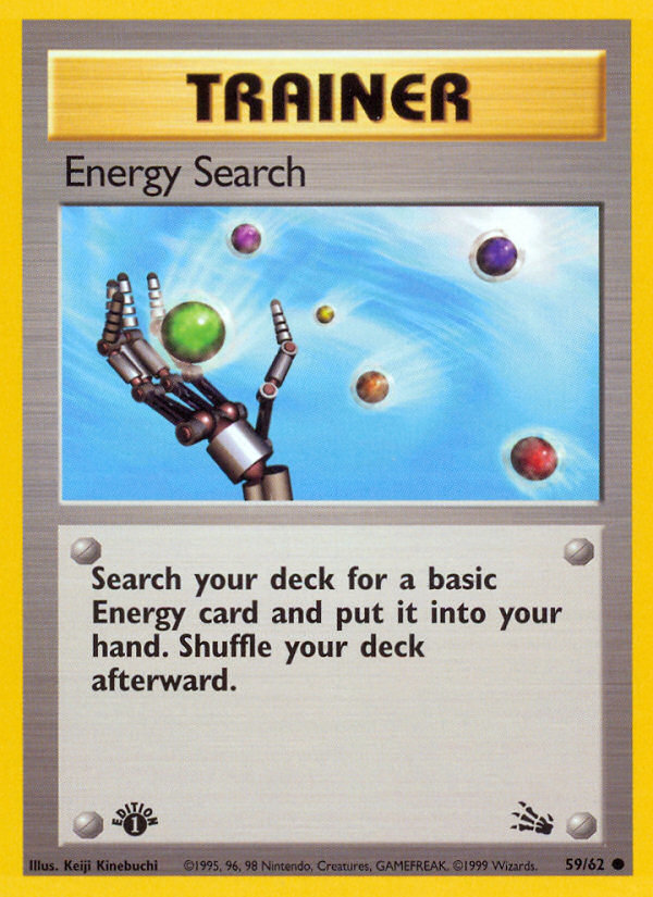 Energy Search (59/62) [Fossil 1st Edition] | All Aboard Games