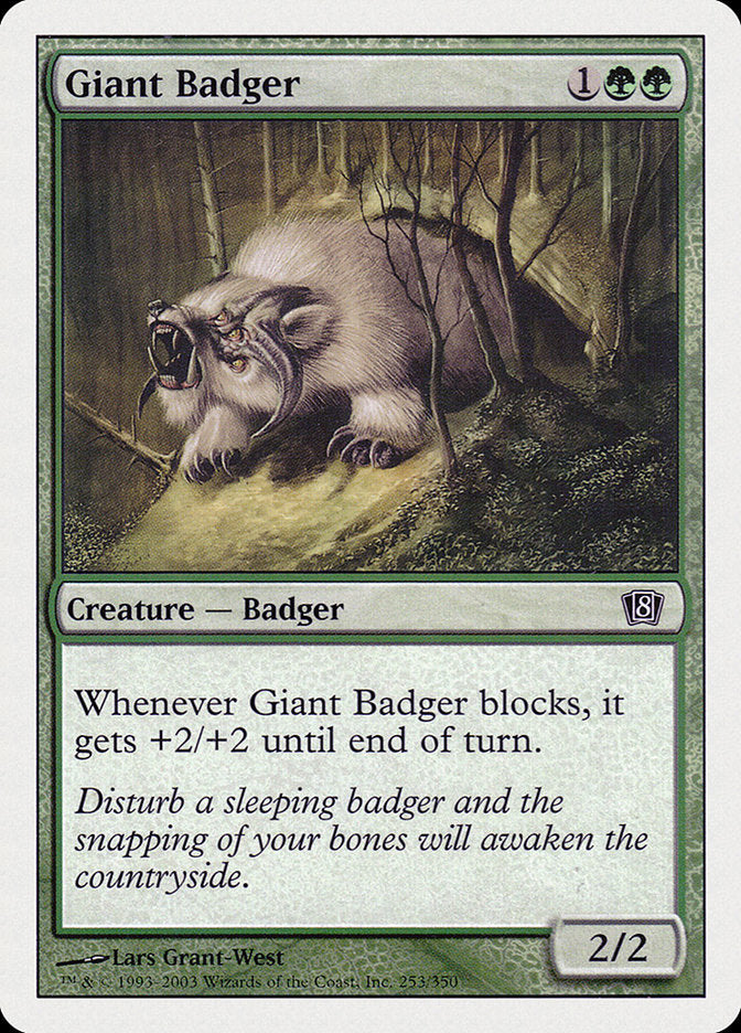 Giant Badger [Eighth Edition] | All Aboard Games
