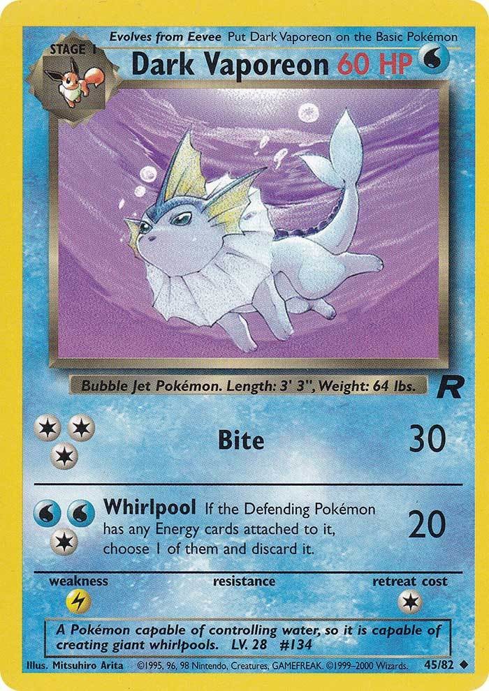 Dark Vaporeon (45/82) [Team Rocket Unlimited] | All Aboard Games