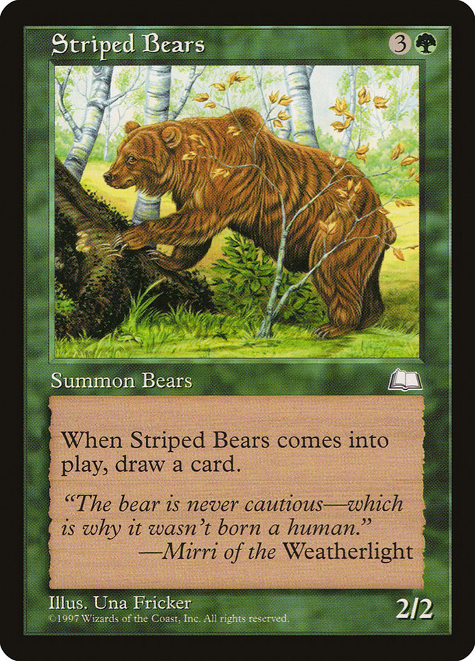 Striped Bears [Weatherlight] | All Aboard Games