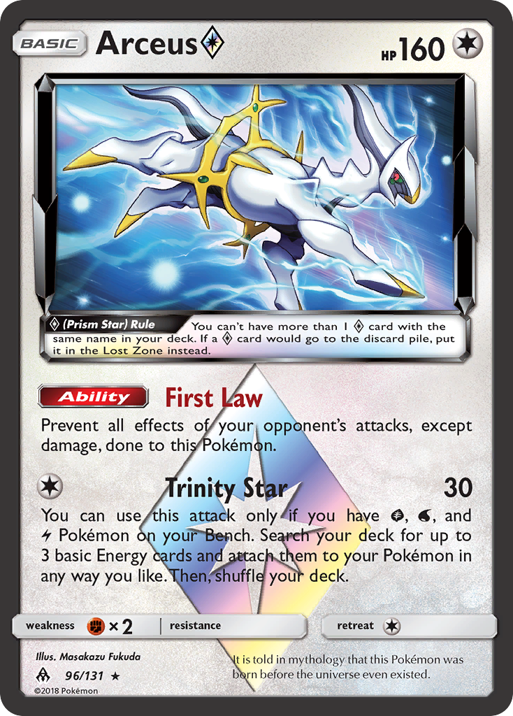 Arceus (96/131) (Prism Star) [Sun & Moon: Forbidden Light] | All Aboard Games