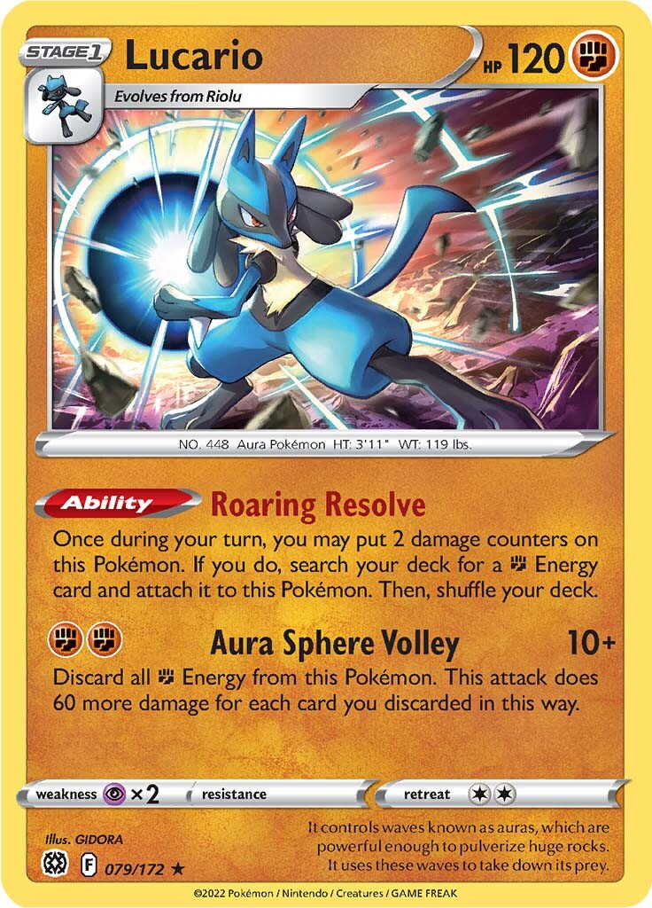 Lucario (079/172) (Theme Deck Exclusive) [Sword & Shield: Brilliant Stars] | All Aboard Games