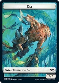 Cat // Copy Double-sided Token [Double Masters Tokens] | All Aboard Games
