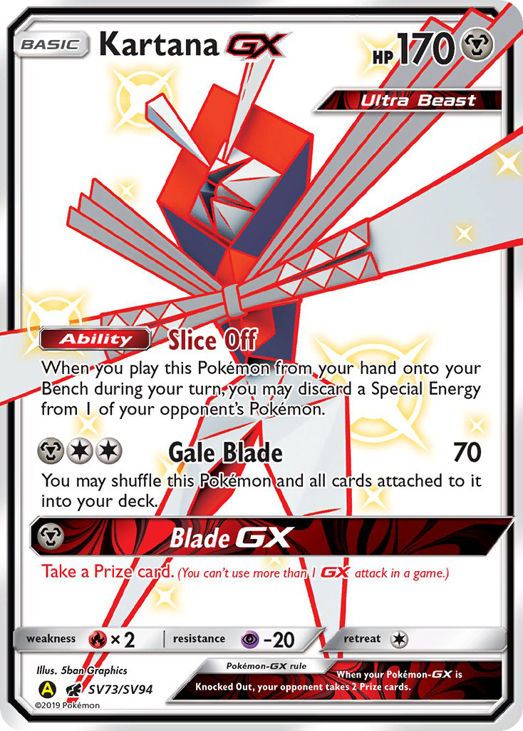 Kartana GX (SV73/SV94) [Sun & Moon: Hidden Fates - Shiny Vault] | All Aboard Games