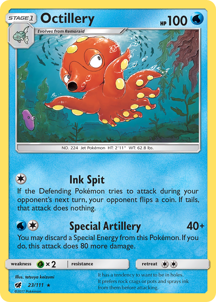 Octillery (23/111) [Sun & Moon: Crimson Invasion] | All Aboard Games