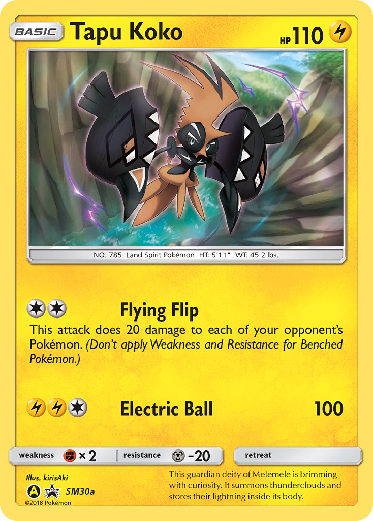 Tapu Koko (SM30a) [Sun & Moon: Black Star Promos] | All Aboard Games