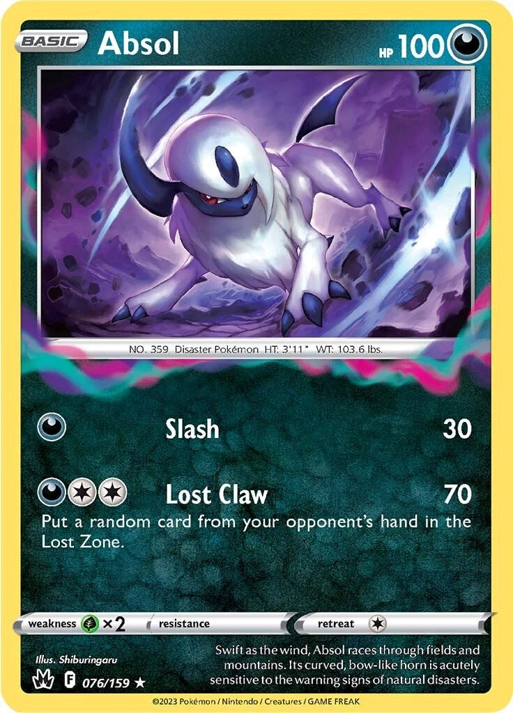 Absol (076/159) [Sword & Shield: Crown Zenith] | All Aboard Games