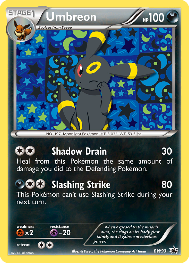 Umbreon (BW93) [Black & White: Black Star Promos] | All Aboard Games