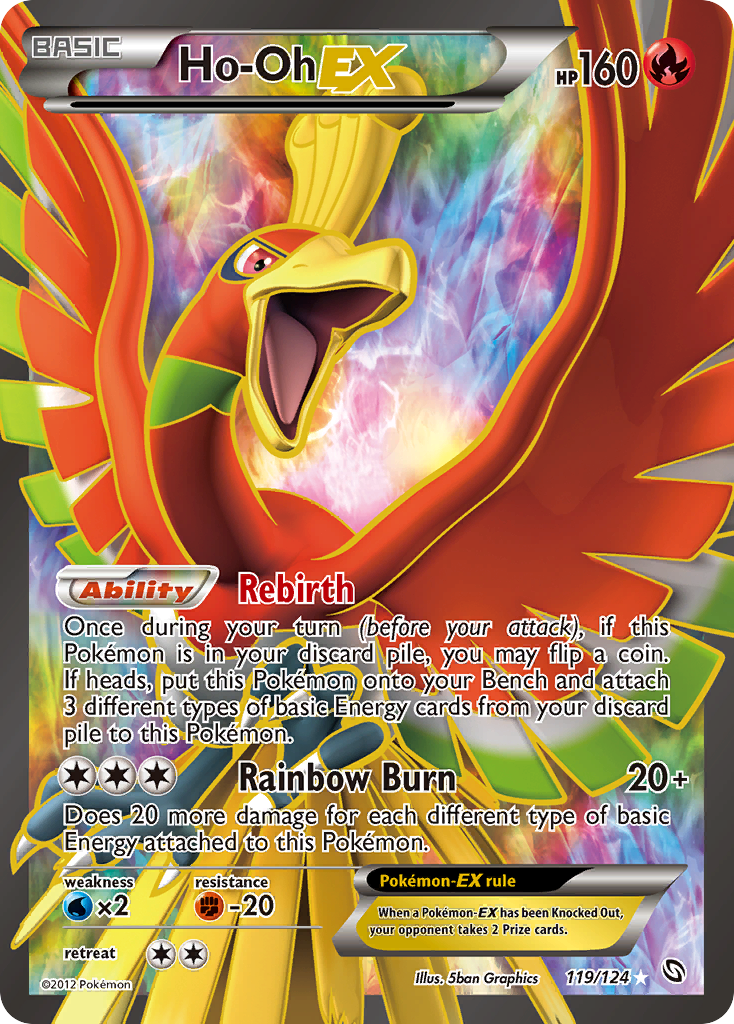 Ho-Oh EX (119/124) [Black & White: Dragons Exalted] | All Aboard Games