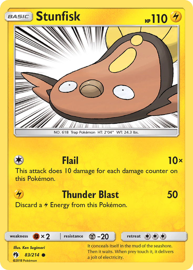 Stunfisk (83/214) [Sun & Moon: Lost Thunder] | All Aboard Games