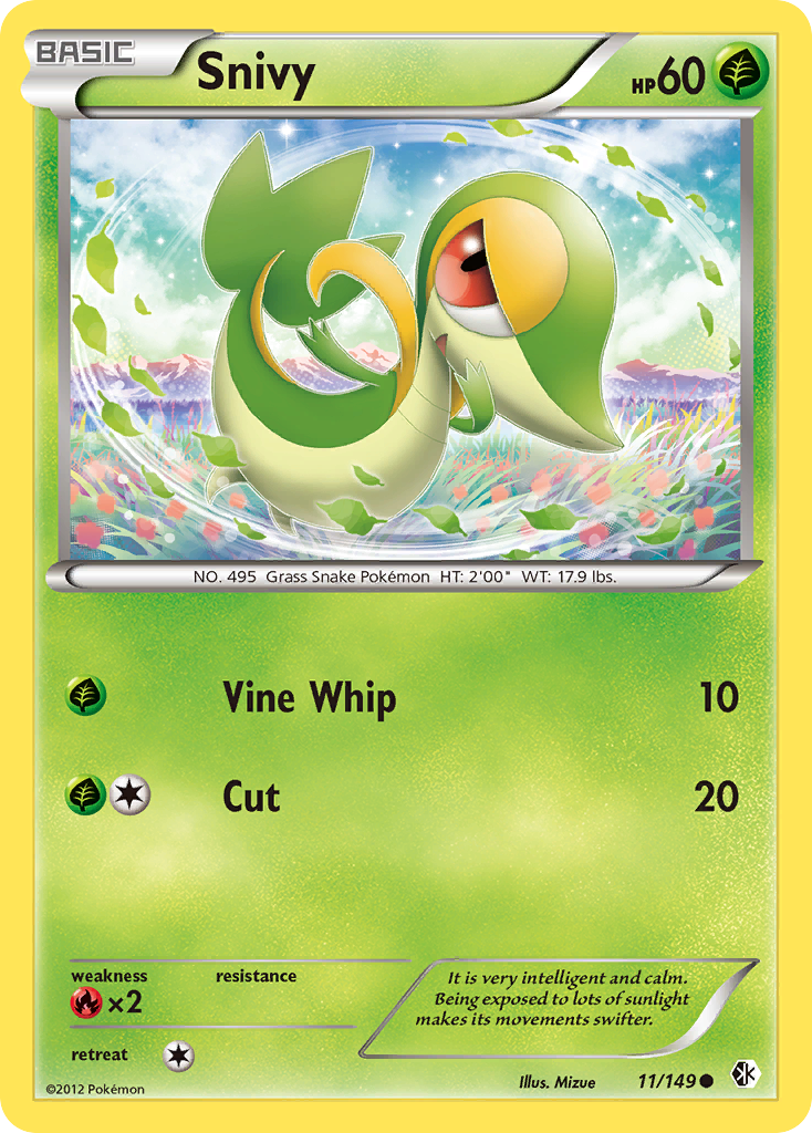 Snivy (11/149) [Black & White: Boundaries Crossed] | All Aboard Games