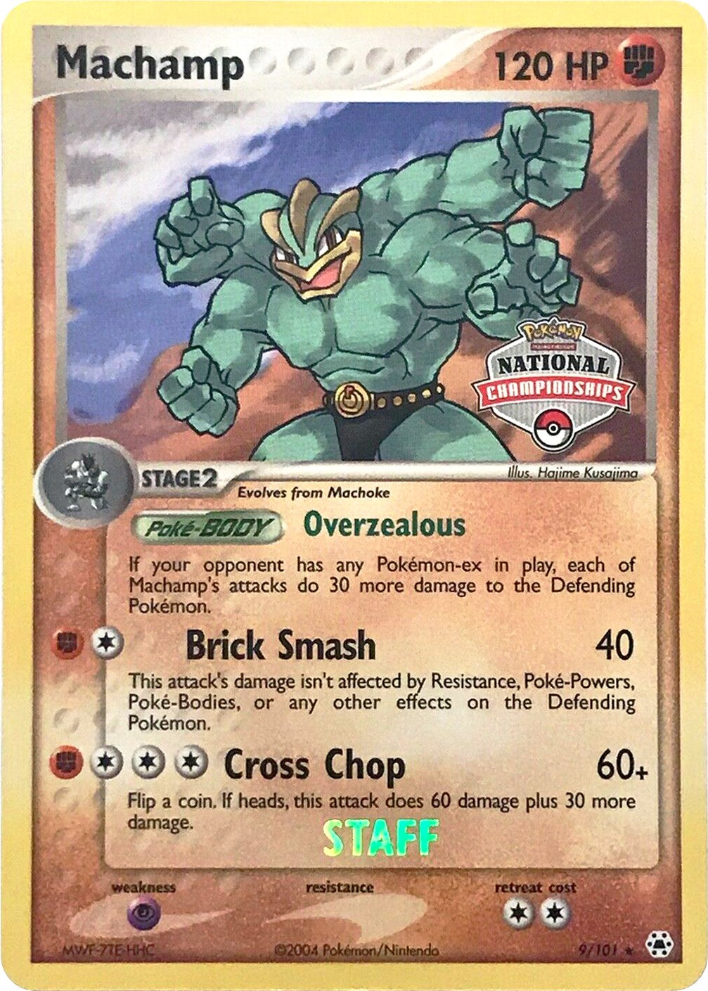 Machamp (9/101) (National Championships Promo) (Staff) [EX: Hidden Legends] | All Aboard Games