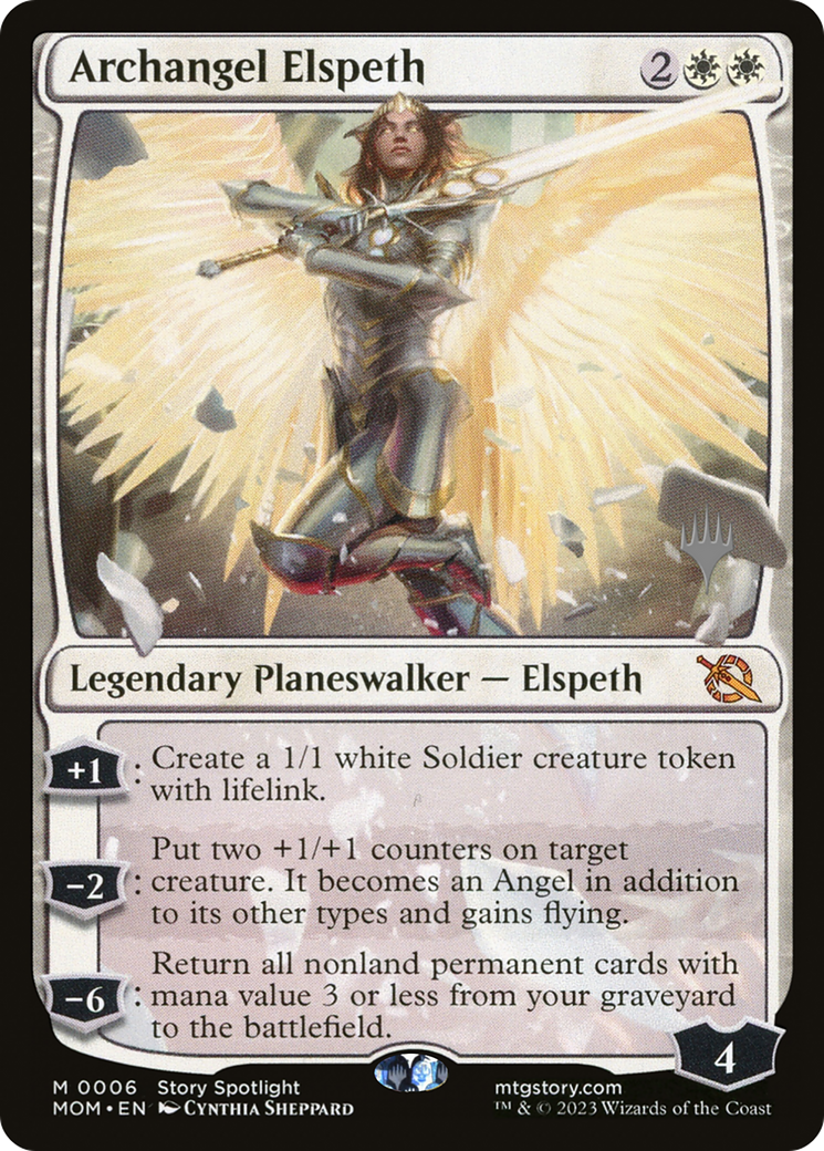 Archangel Elspeth (Promo Pack) [March of the Machine Promos] | All Aboard Games