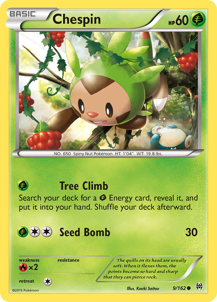 Chespin (9/162) [XY: BREAKthrough] | All Aboard Games