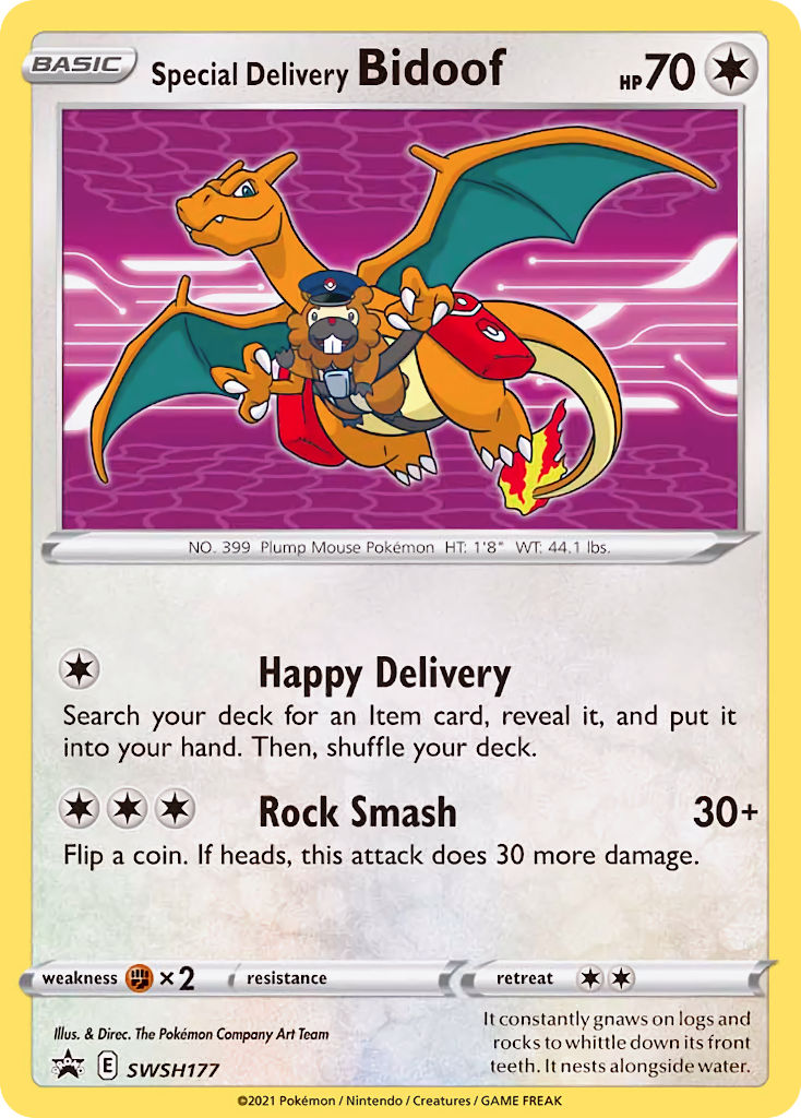 Special Delivery Bidoof (SWSH177) [Sword & Shield: Black Star Promos] | All Aboard Games