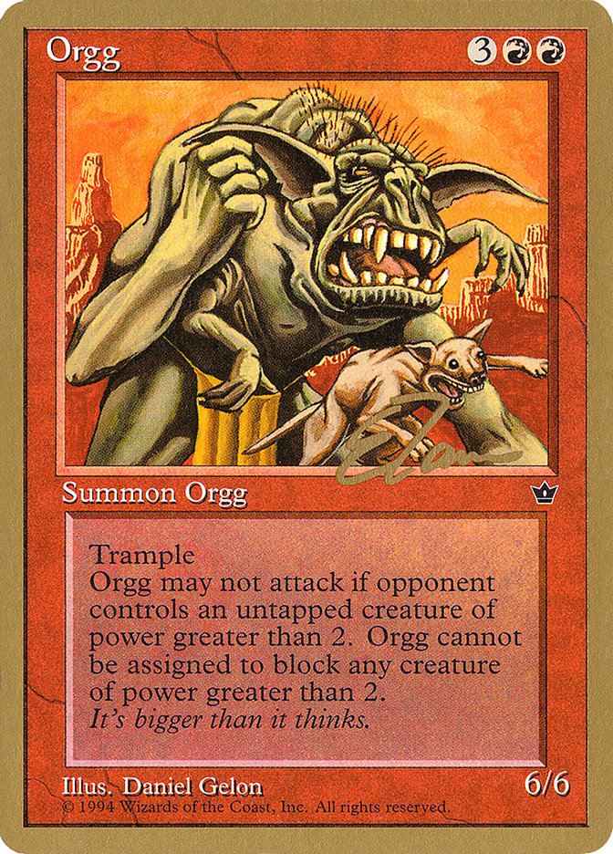 Orgg (Eric Tam) [Pro Tour Collector Set] | All Aboard Games