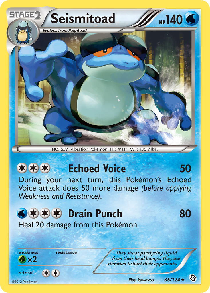 Seismitoad (36/124) [Black & White: Dragons Exalted] | All Aboard Games