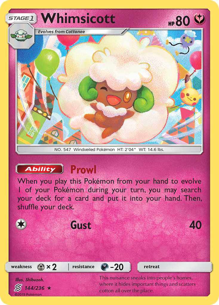 Whimsicott (144/236) [Sun & Moon: Unified Minds] | All Aboard Games