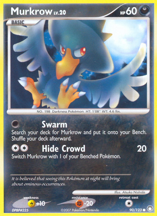 Murkrow (90/123) [Diamond & Pearl: Mysterious Treasures] | All Aboard Games