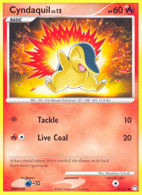 Cyndaquil (79/123) [Diamond & Pearl: Mysterious Treasures] | All Aboard Games