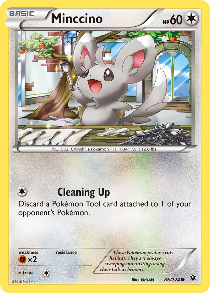 Minccino (86/124) [XY: Fates Collide] | All Aboard Games