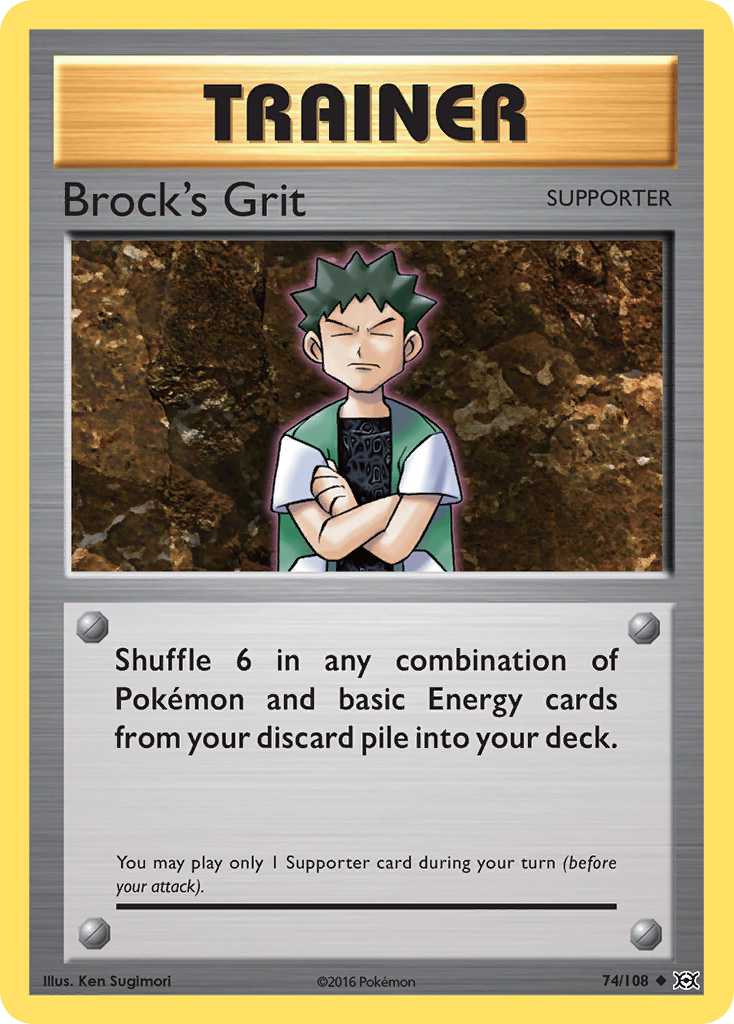 Brock's Grit (74/108) [XY: Evolutions] | All Aboard Games