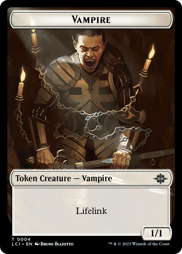 Blood // Vampire (0004) Double-Sided Token [The Lost Caverns of Ixalan Commander Tokens] | All Aboard Games