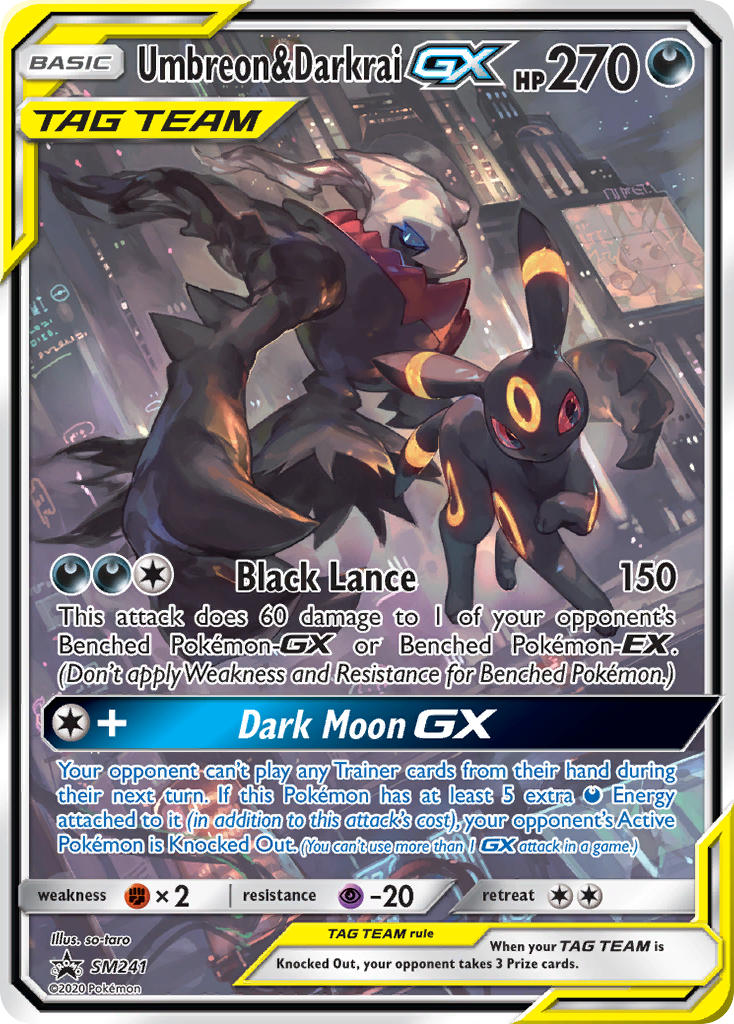 Umbreon & Darkrai GX (SM241) [Sun & Moon: Black Star Promos] | All Aboard Games