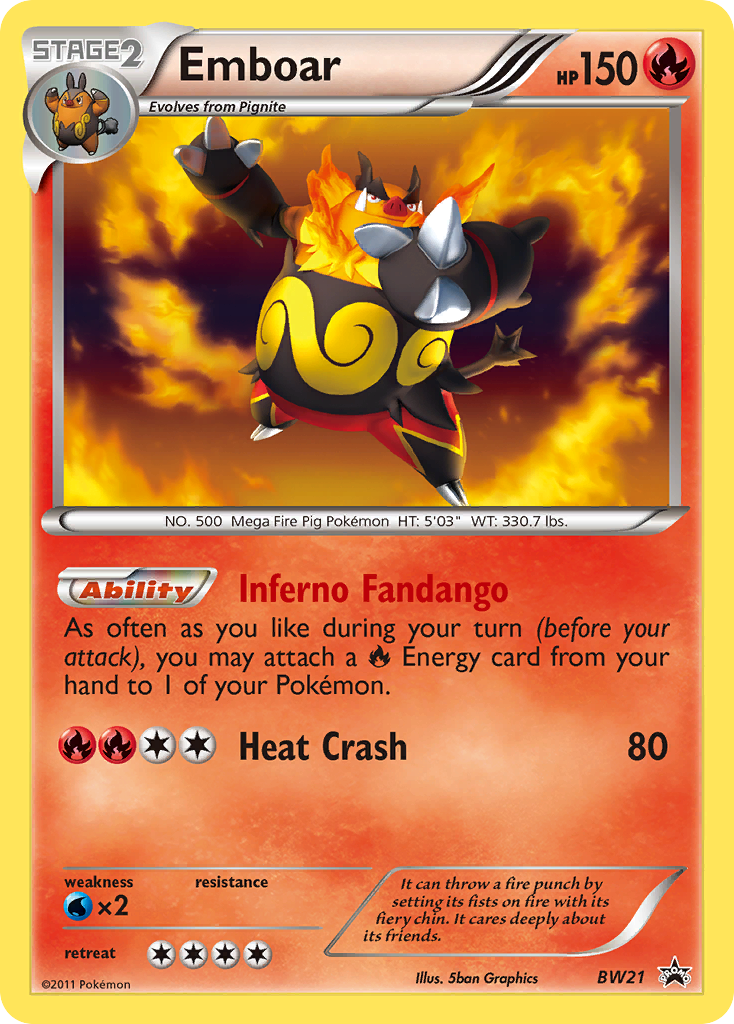 Emboar (BW21) [Black & White: Black Star Promos] | All Aboard Games