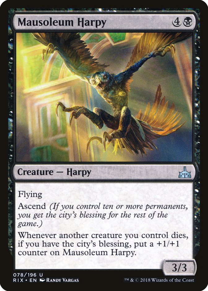 Mausoleum Harpy [Rivals of Ixalan] | All Aboard Games