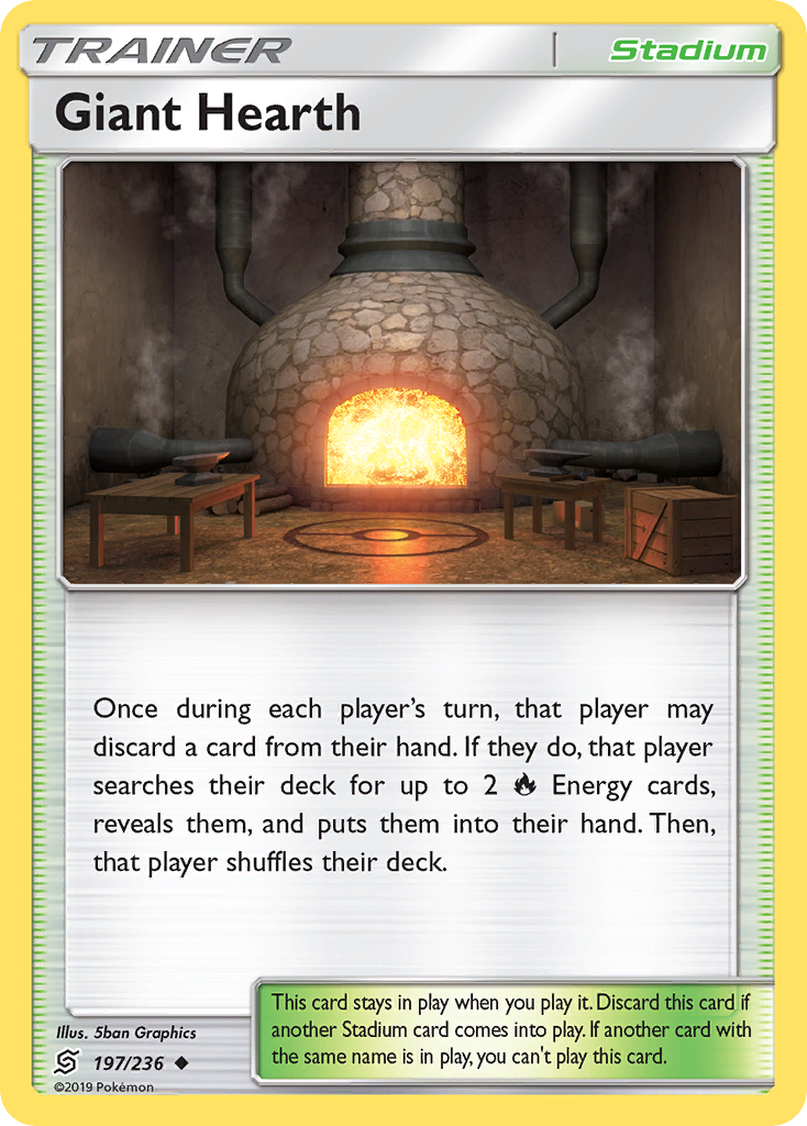 Giant Hearth (197/236) [Sun & Moon: Unified Minds] | All Aboard Games
