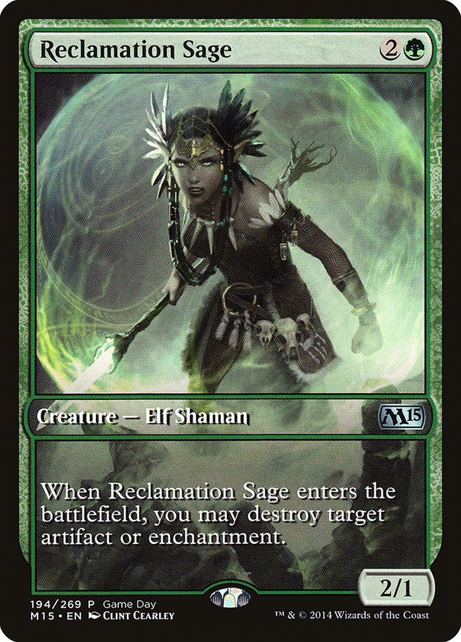 Reclamation Sage (Game Day) [Magic 2015 Promos] | All Aboard Games