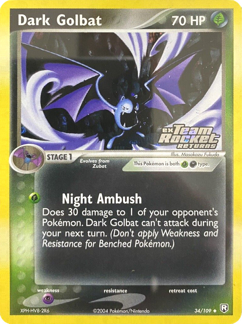 Dark Golbat (34/109) (Stamped) [EX: Team Rocket Returns] | All Aboard Games